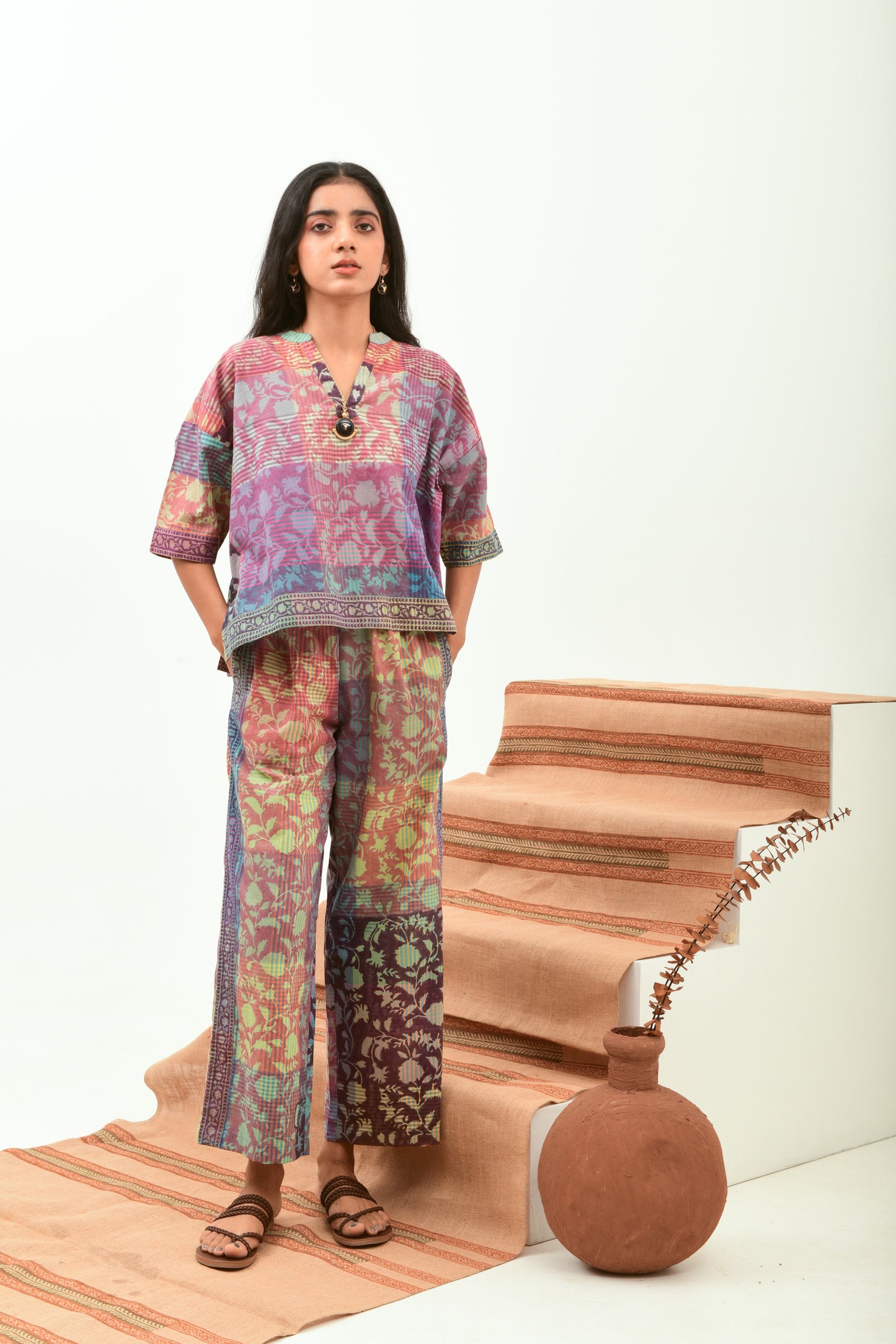 Mystic Earth Drop Shoulder Top