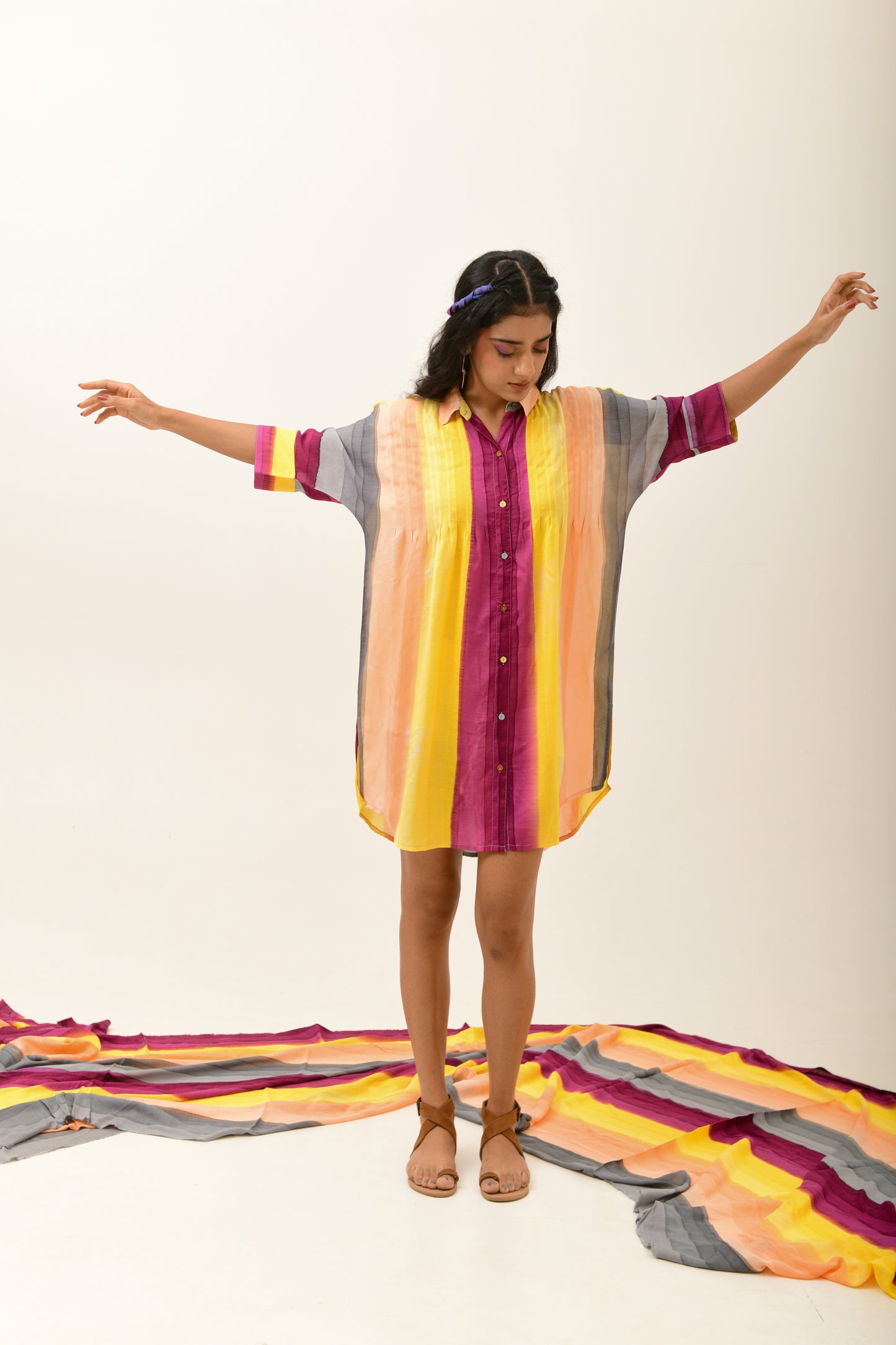 Monad Multi Pleated Shirt/ Dress