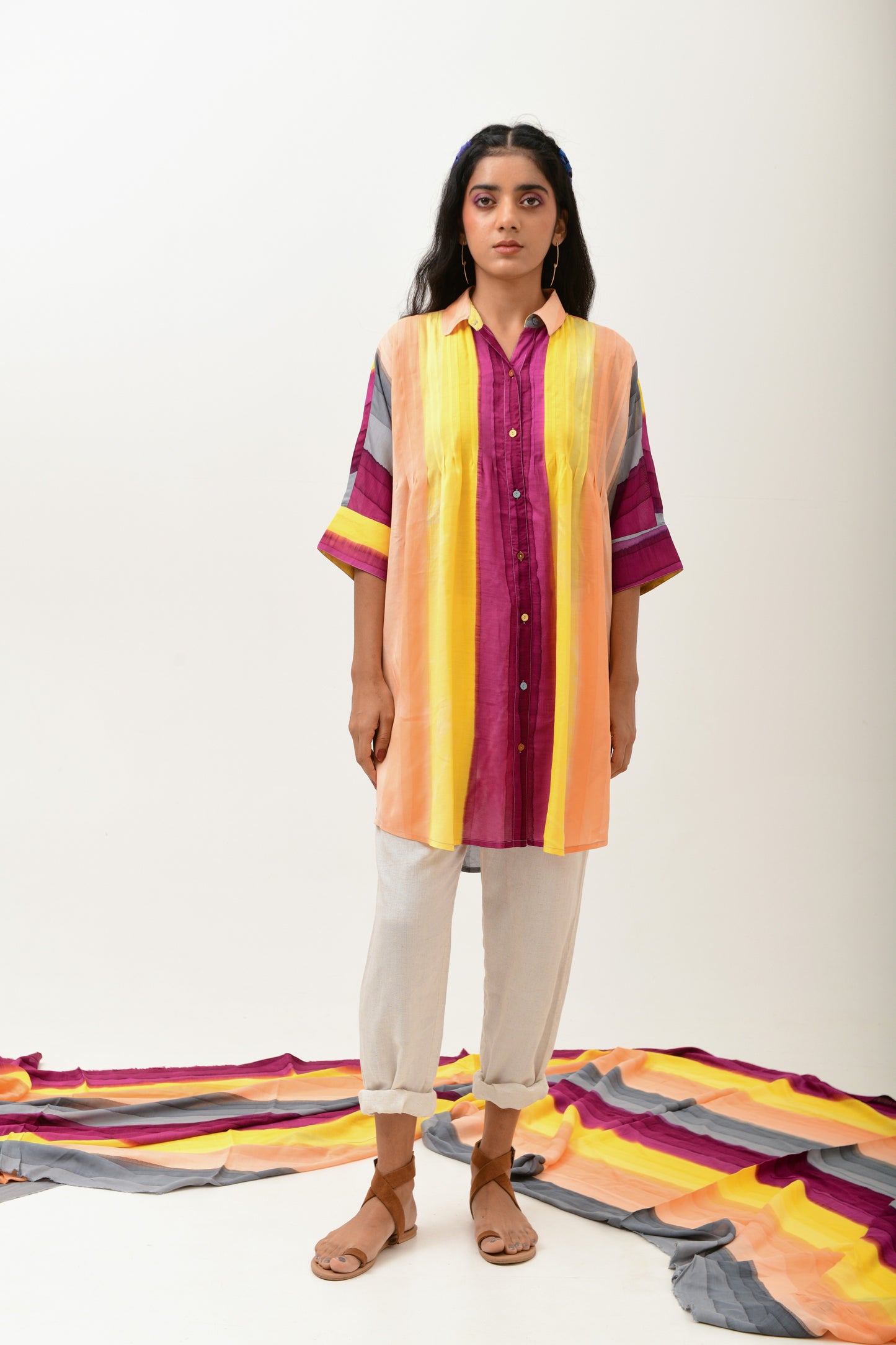 Monad Multi Pleated Shirt/ Dress