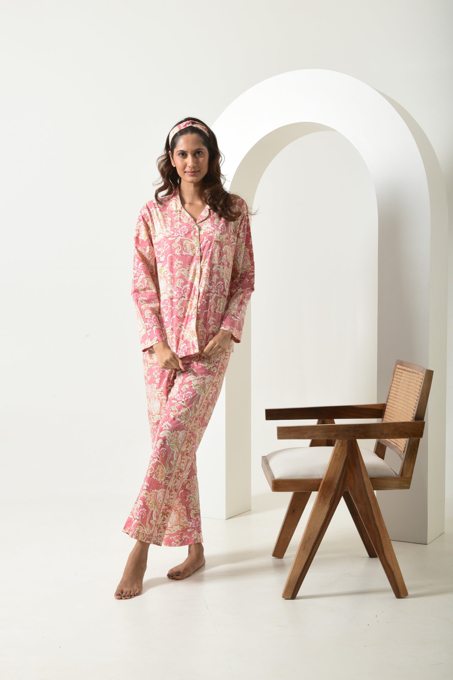 Floral Pink Lounge Co-ord Set