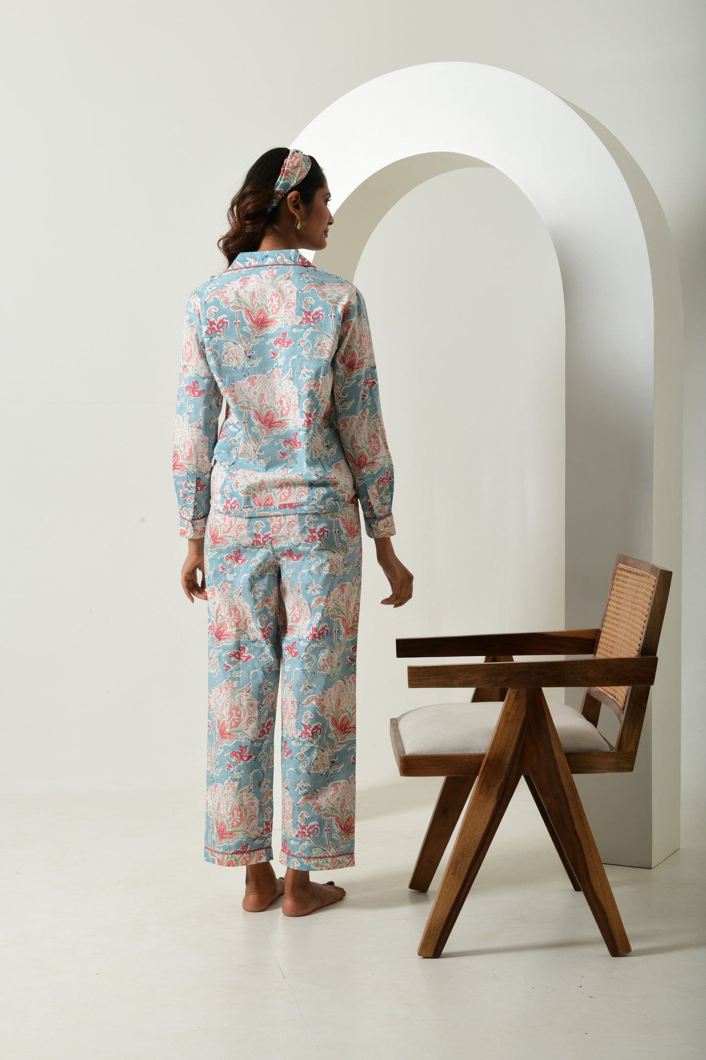 Floral Blue Lounge Co-ord Set