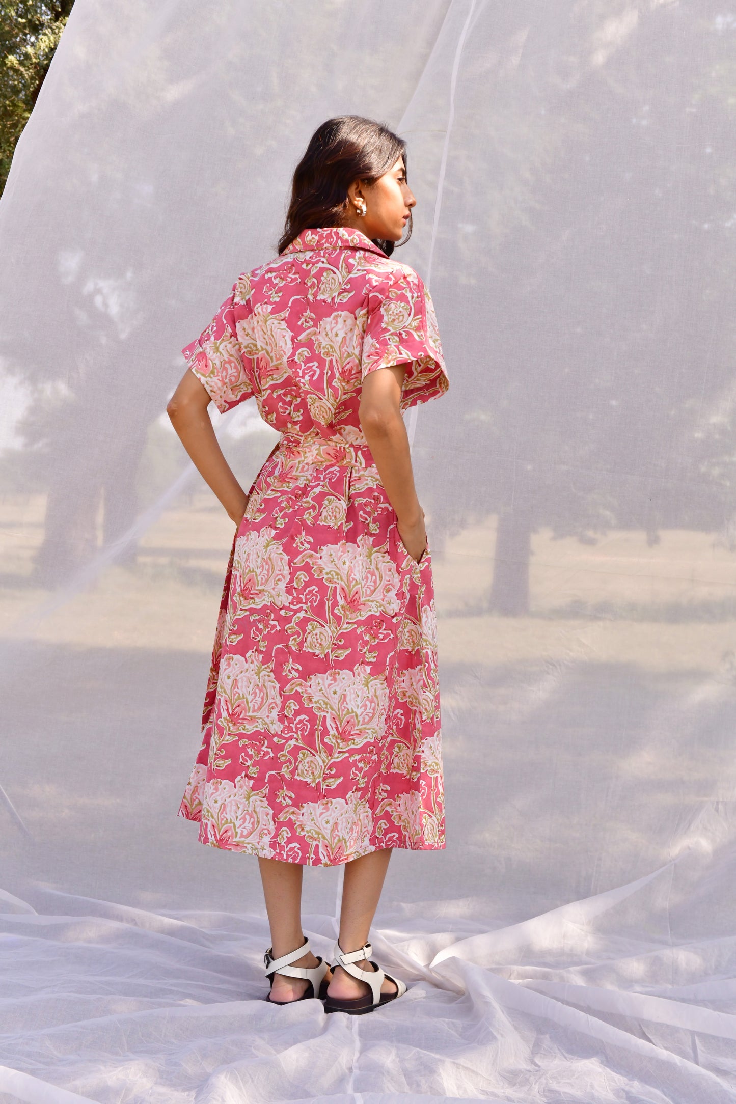 Stella Pink Shirt Dress