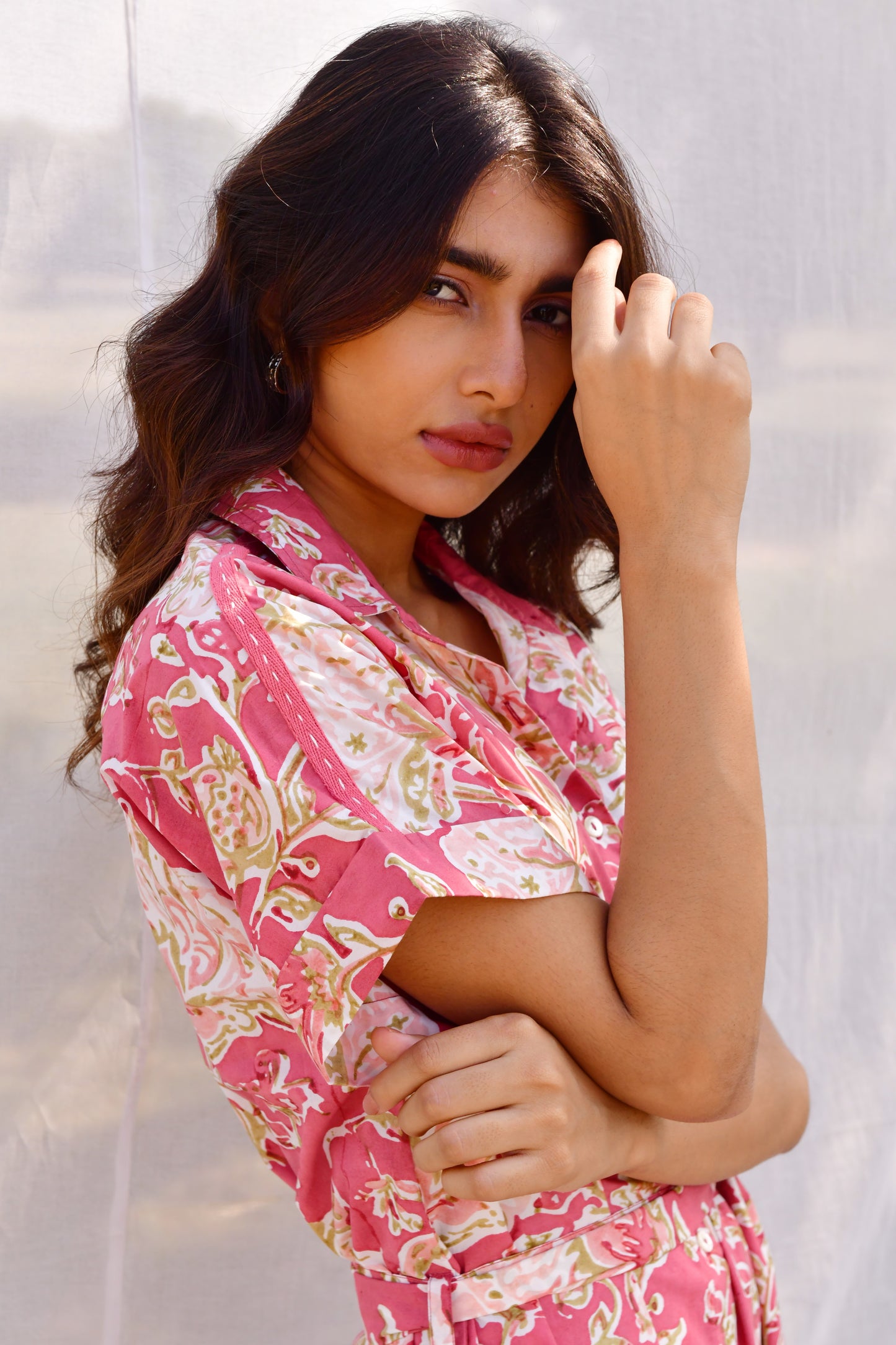 Stella Pink Shirt Dress