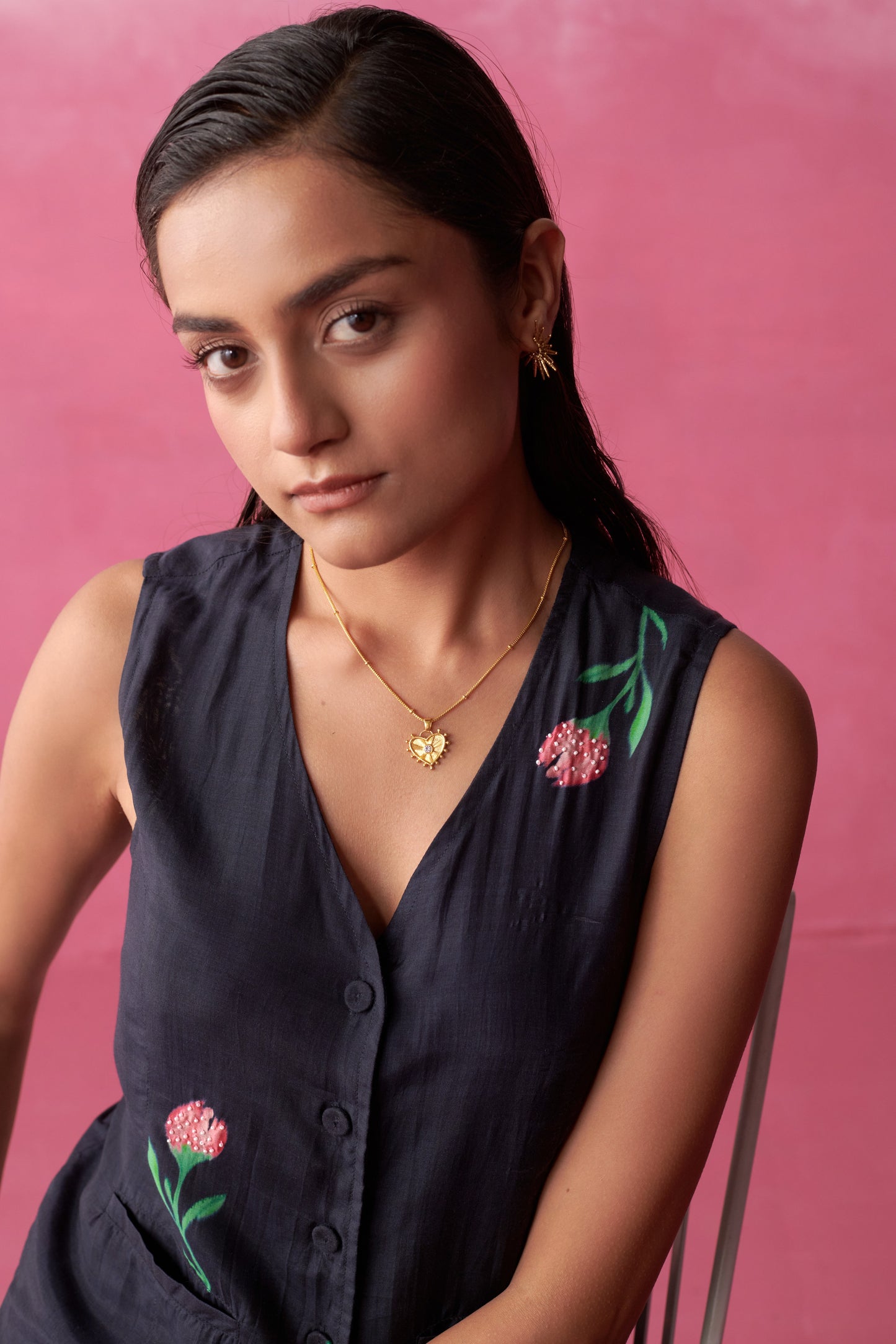 Rio Blush Noir Waistcoat