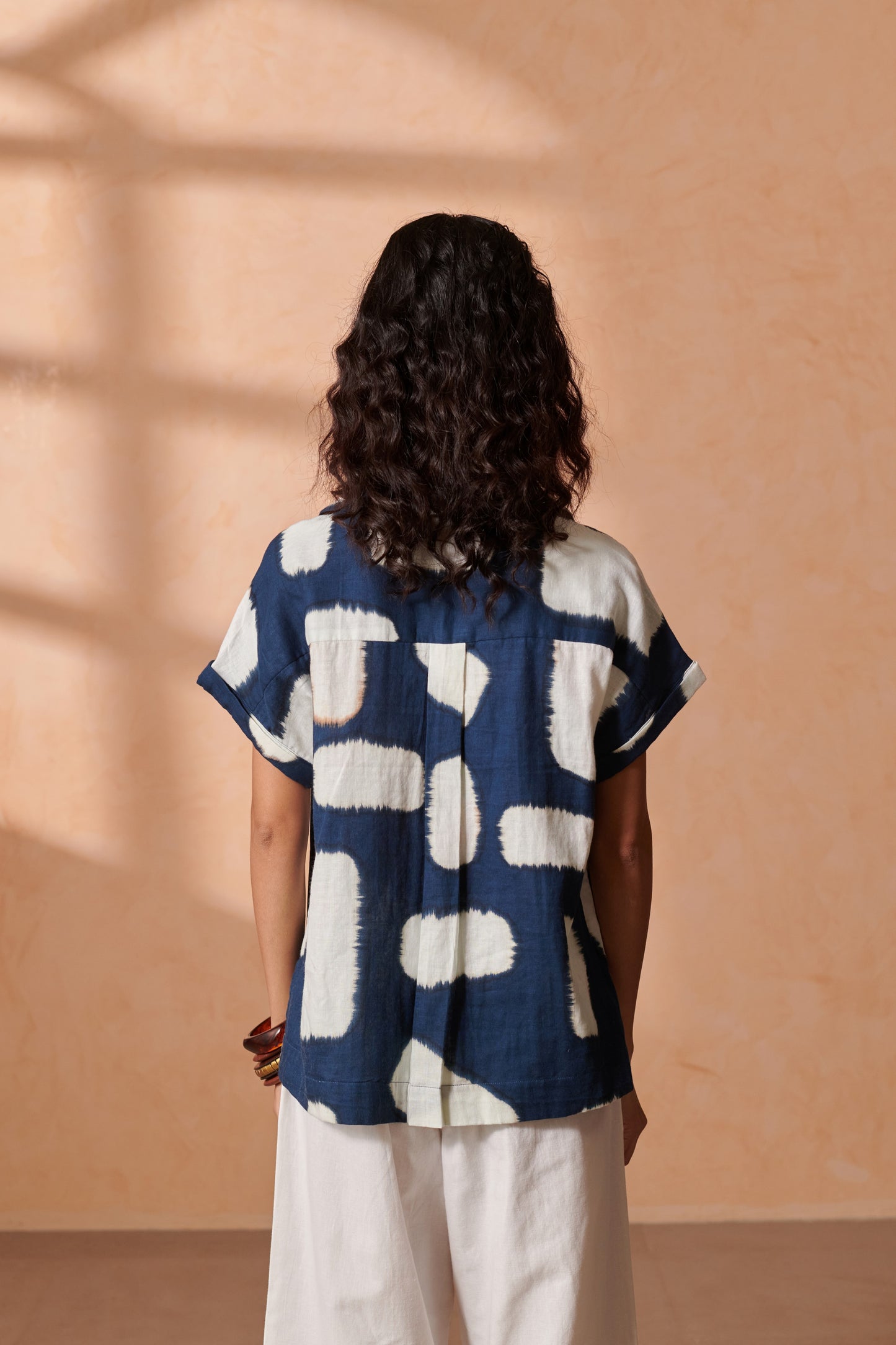 Ziva Indigo Drop Shoulder Top