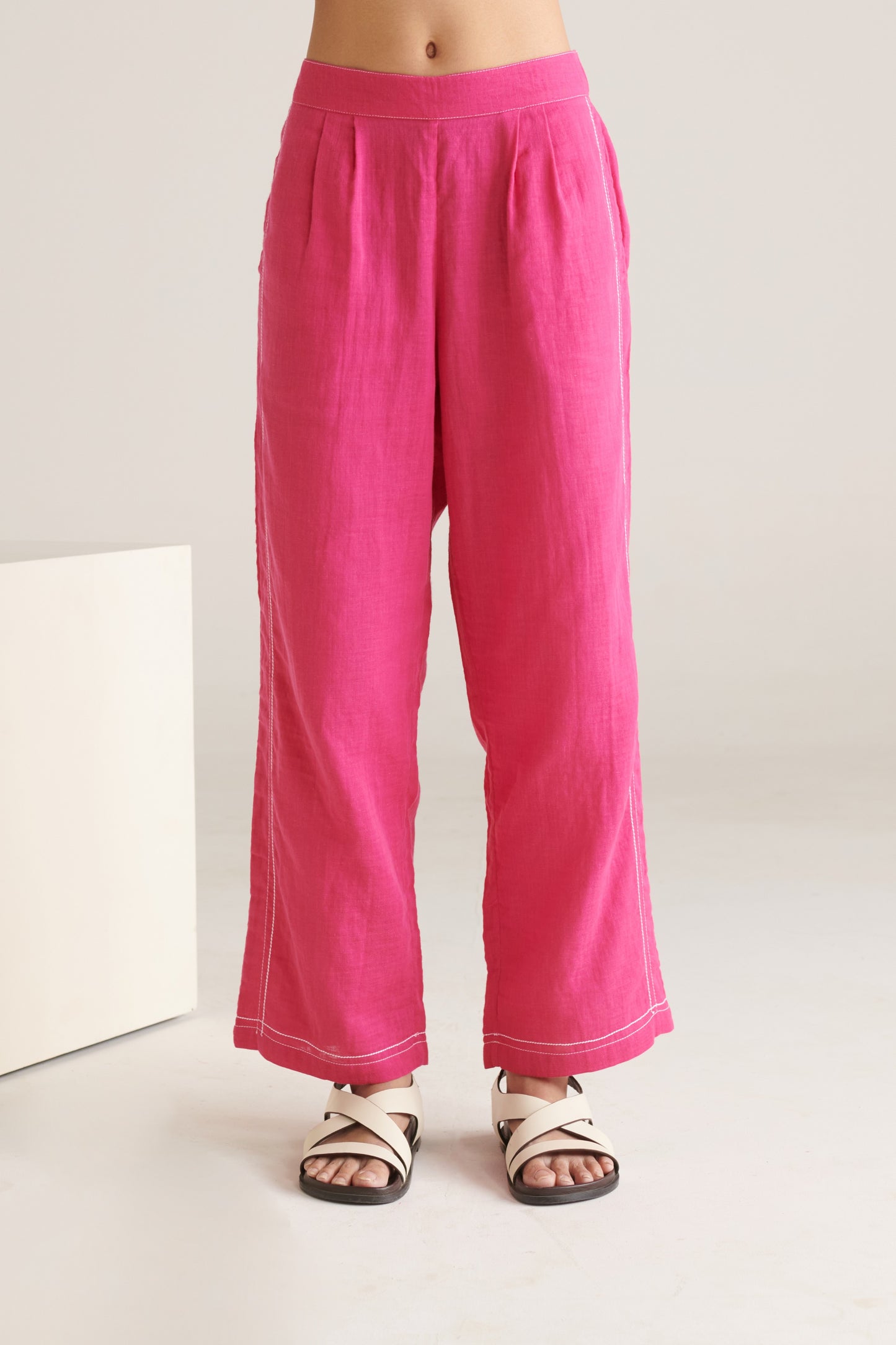 Glide Pink Straight Pants