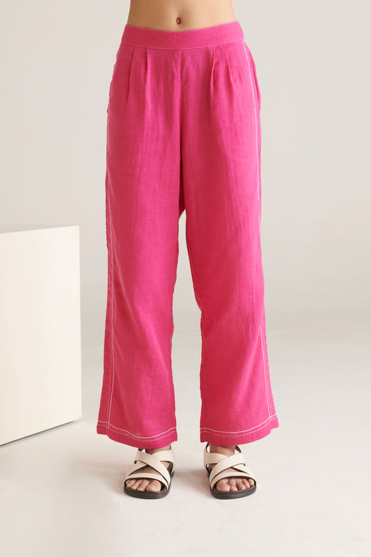Glide Pink Straight Pants