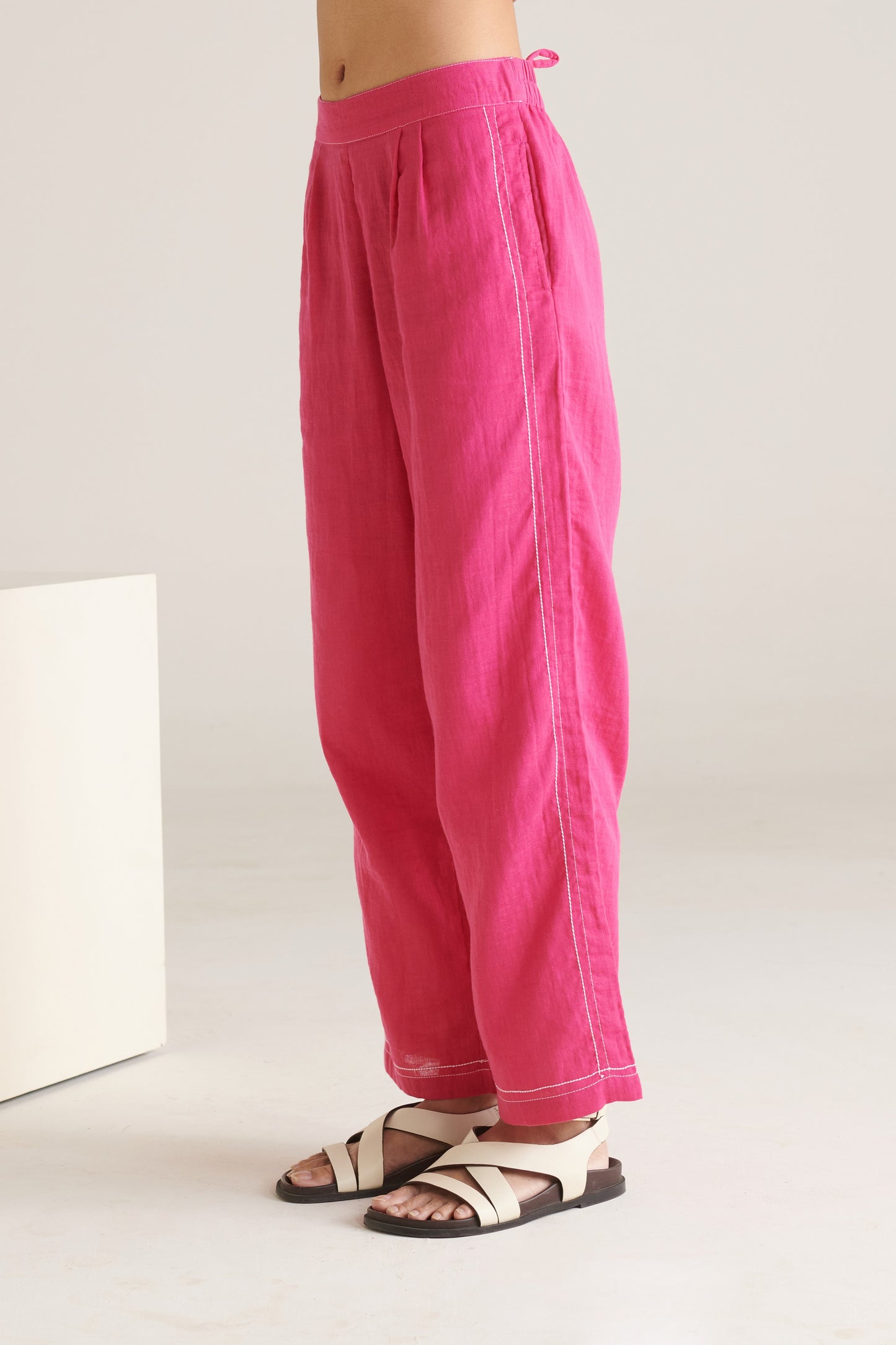 Glide Pink Straight Pants