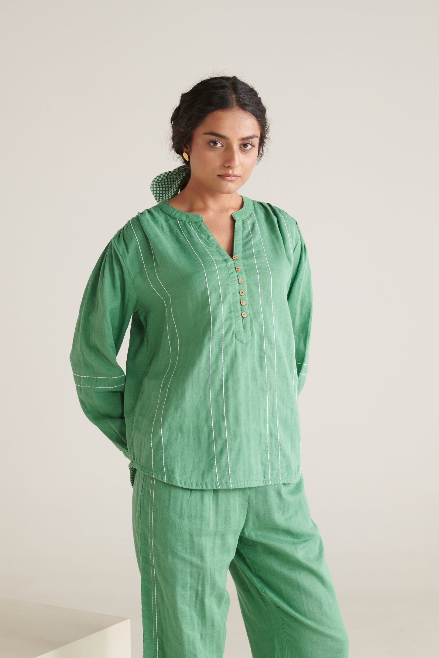Bloom Jade Straight Fit Top