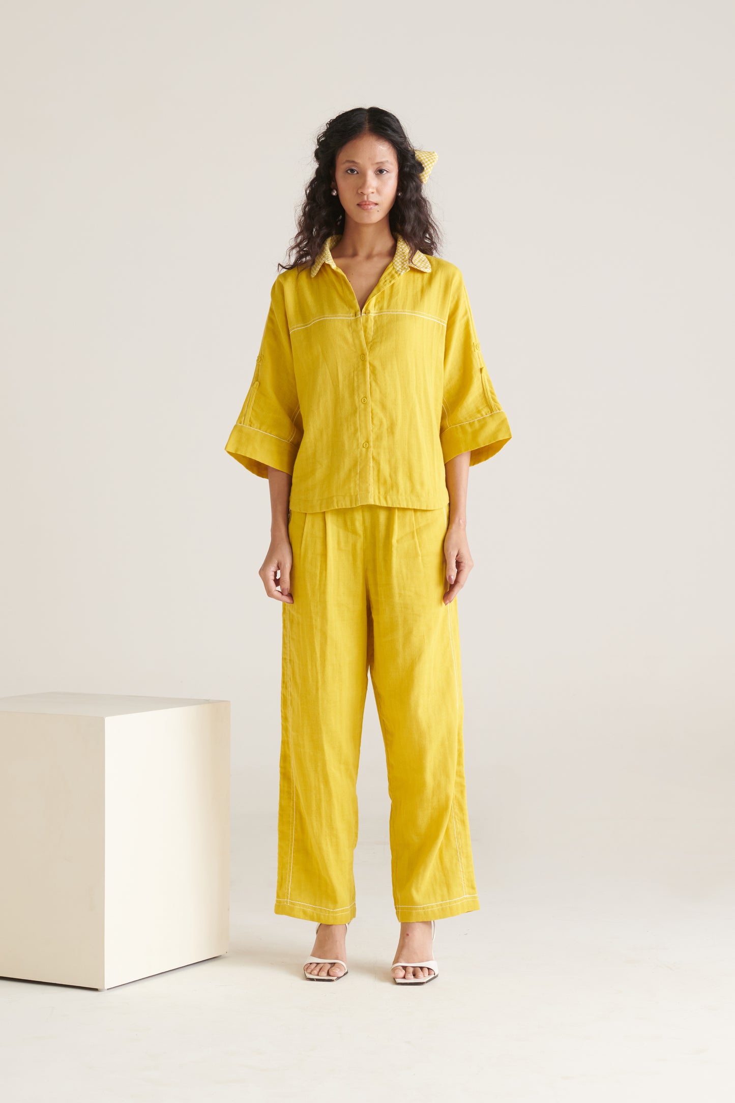 Glide Yellow Green Straight Pants