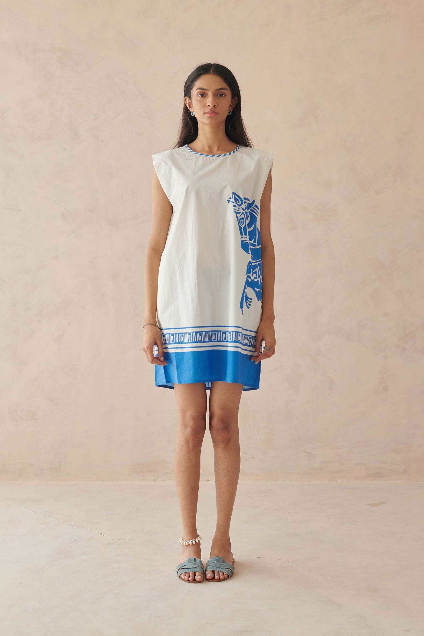 Miami White Short Boxy Fit Dress