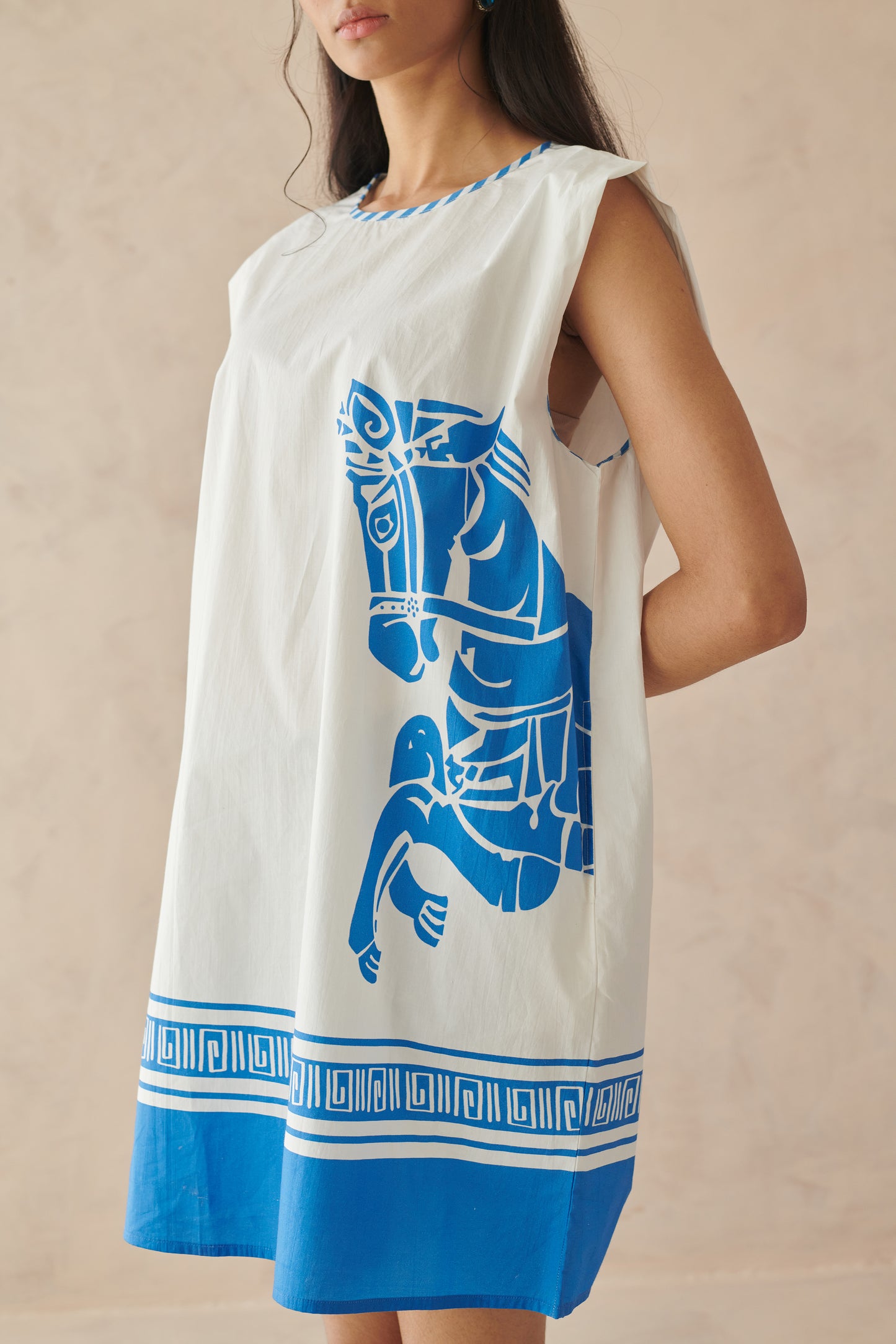 Miami White Short Boxy Fit Dress
