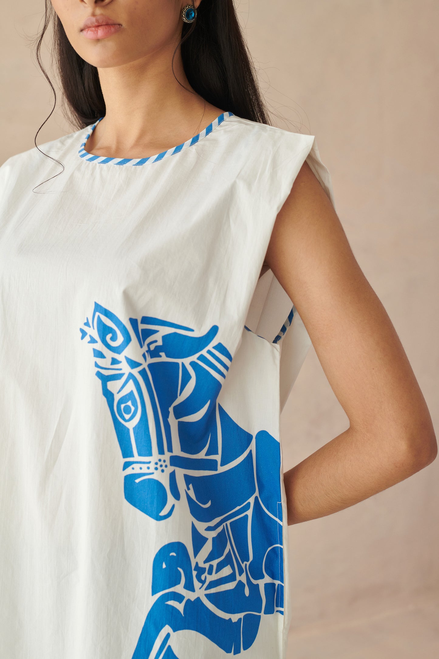Miami White Short Boxy Fit Dress