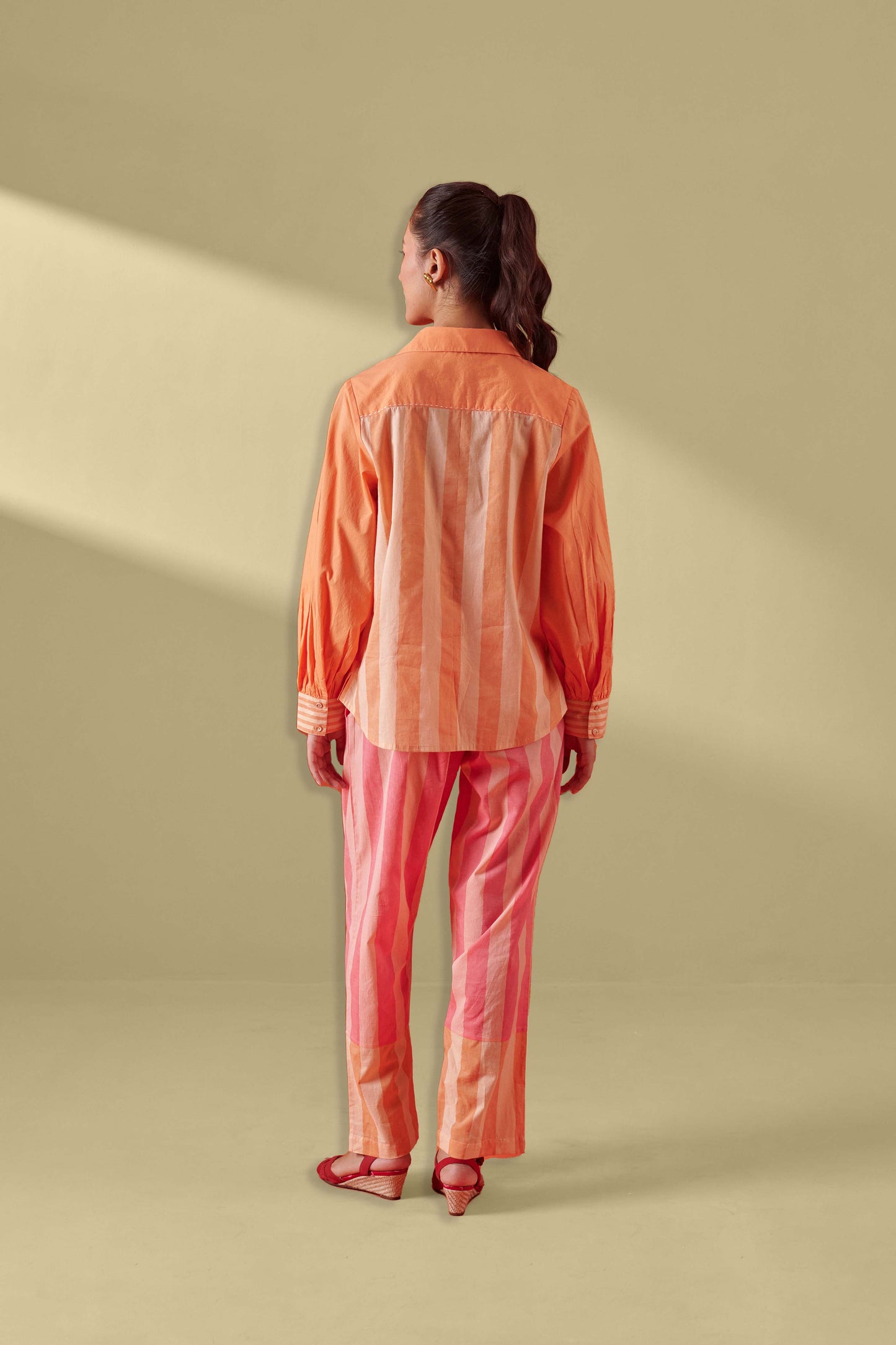 Vivia Soft Peach Relaxed Fit Shirt
