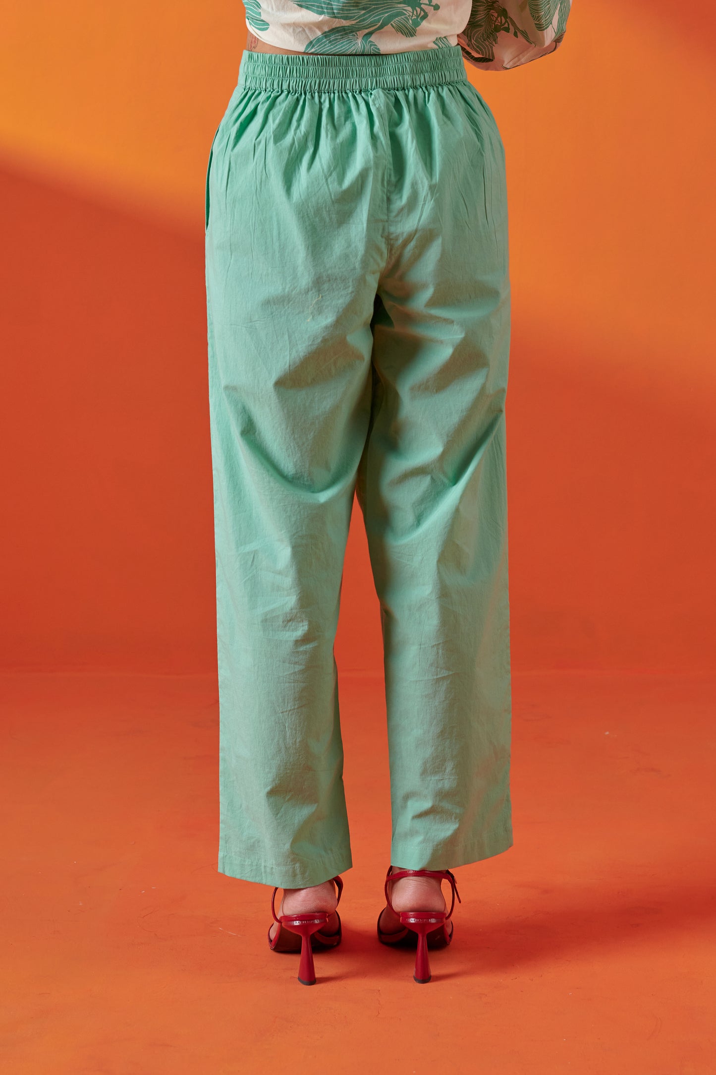 Glide Green Relaxed Fit Pants