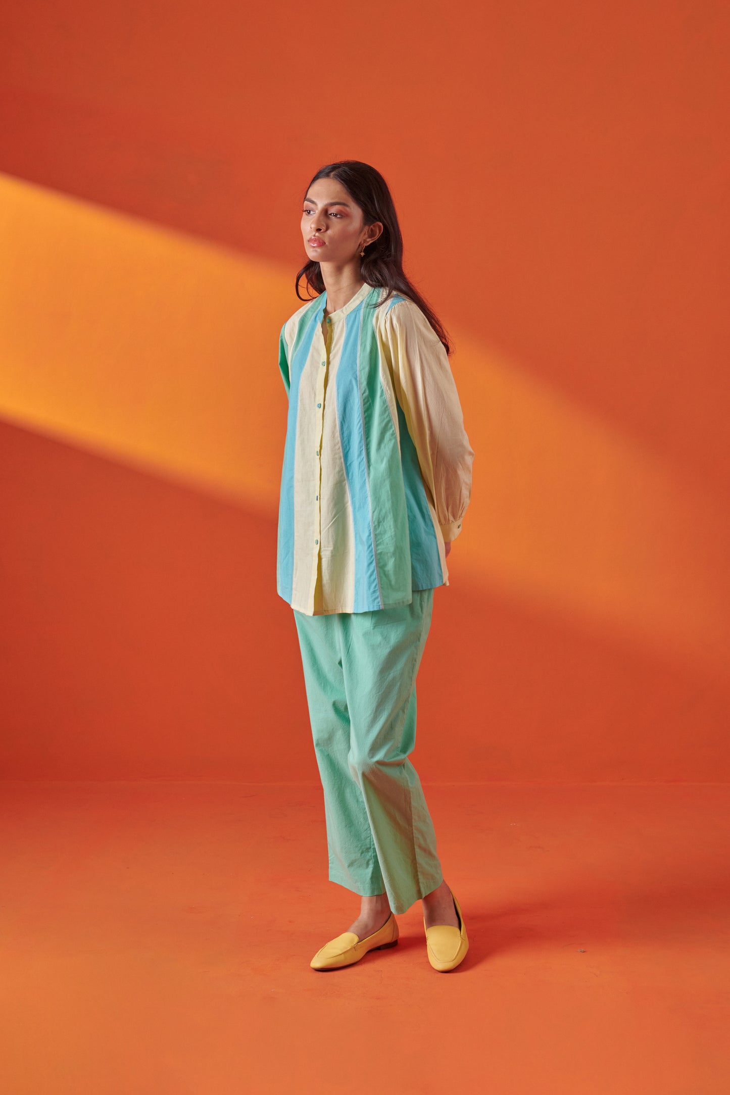 Glide Green Relaxed Fit Pants