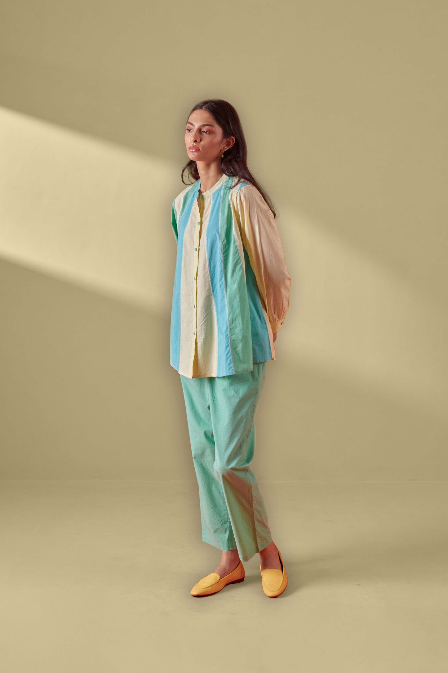 Breeze Colour Blocked Panelled Shirt