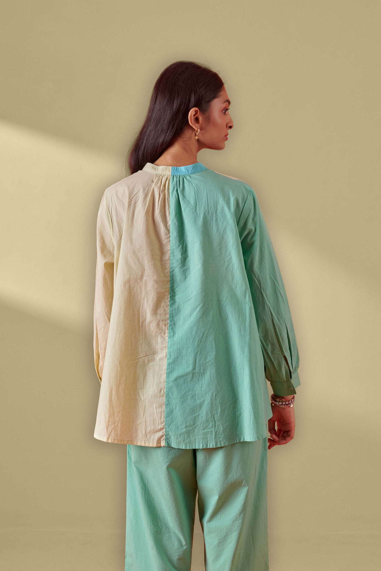 Breeze Colour Blocked Panelled Shirt
