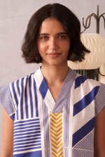 ESME Blue Striped Dress