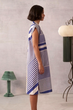 ESME Blue Striped Dress