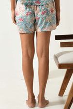 Floral Sky Blue Lounge Shorts