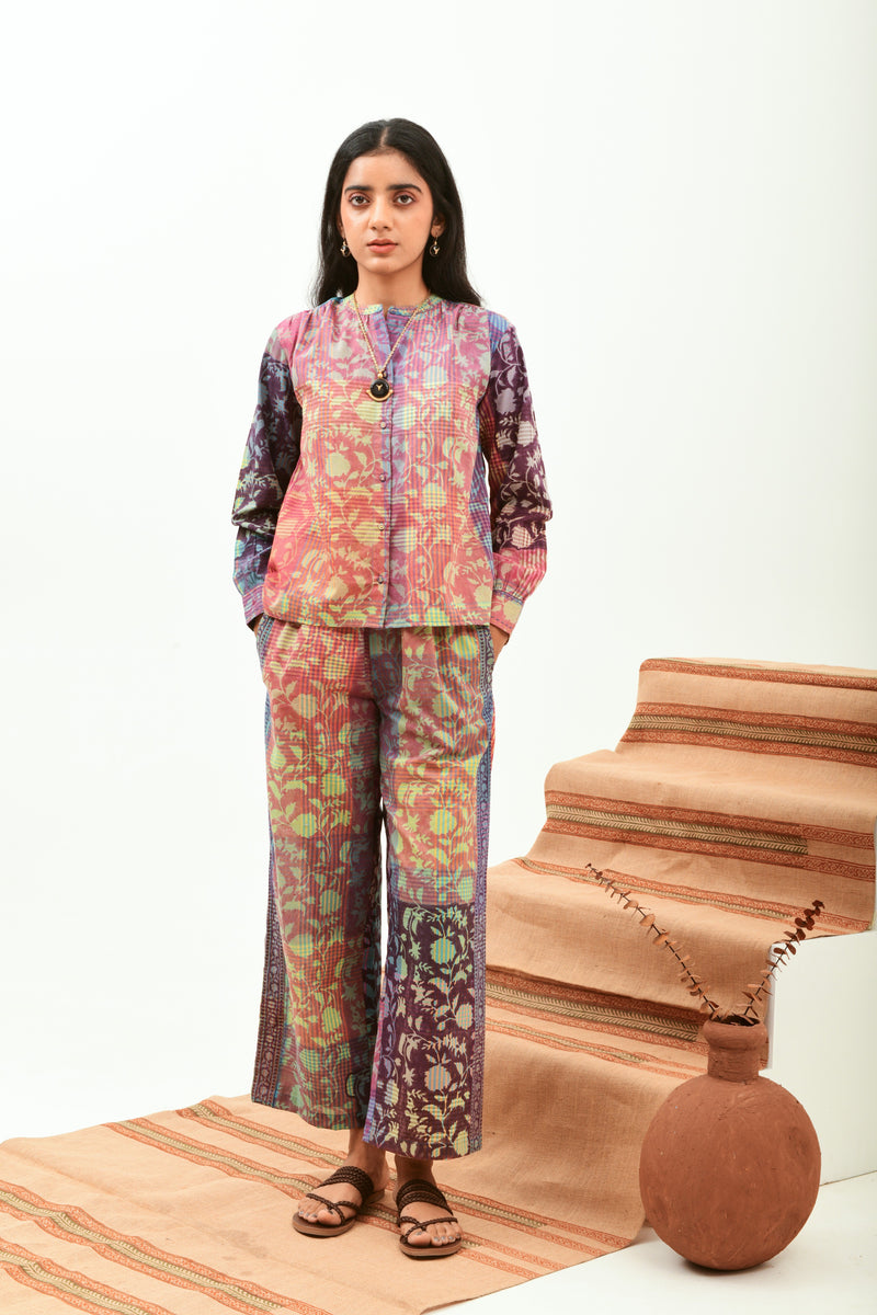 Marble Earth Front Buttoned Shirt