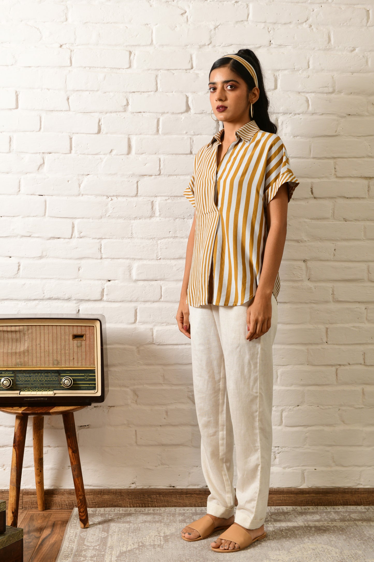 Deco Mustard Stripe Shirt