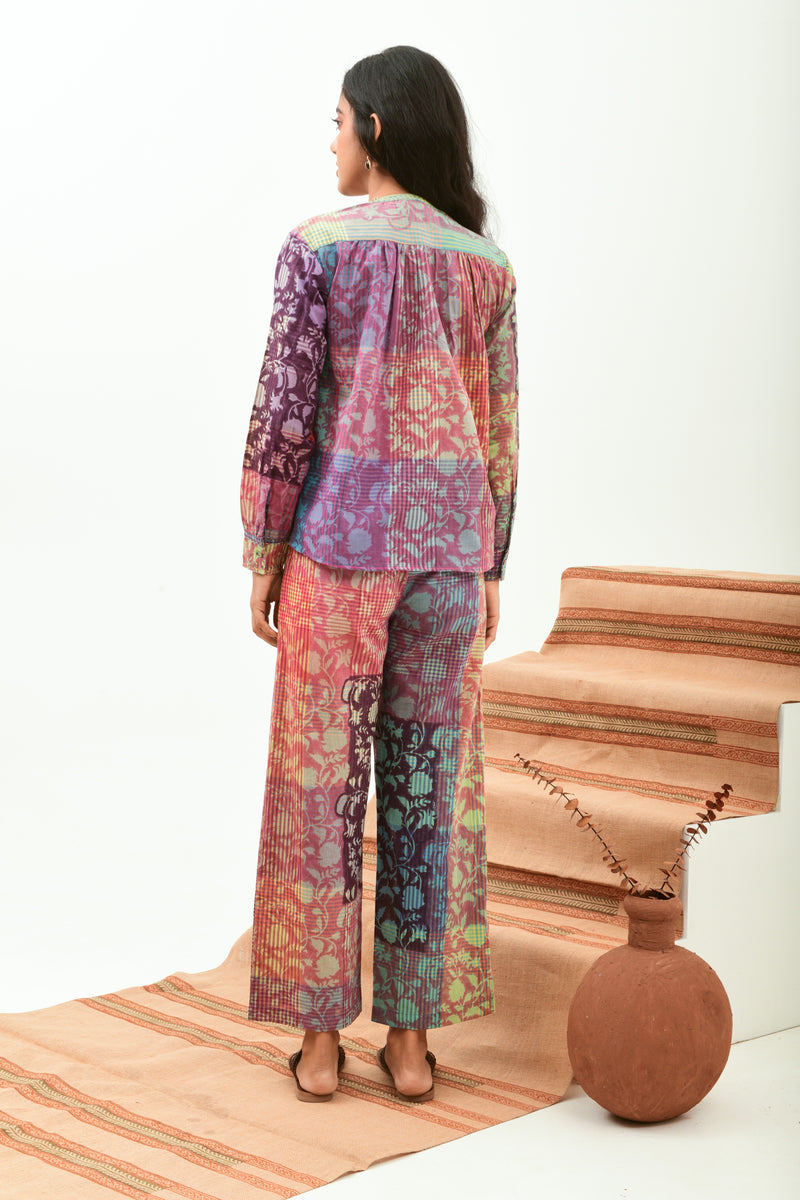 Marble Earth Front Buttoned Shirt