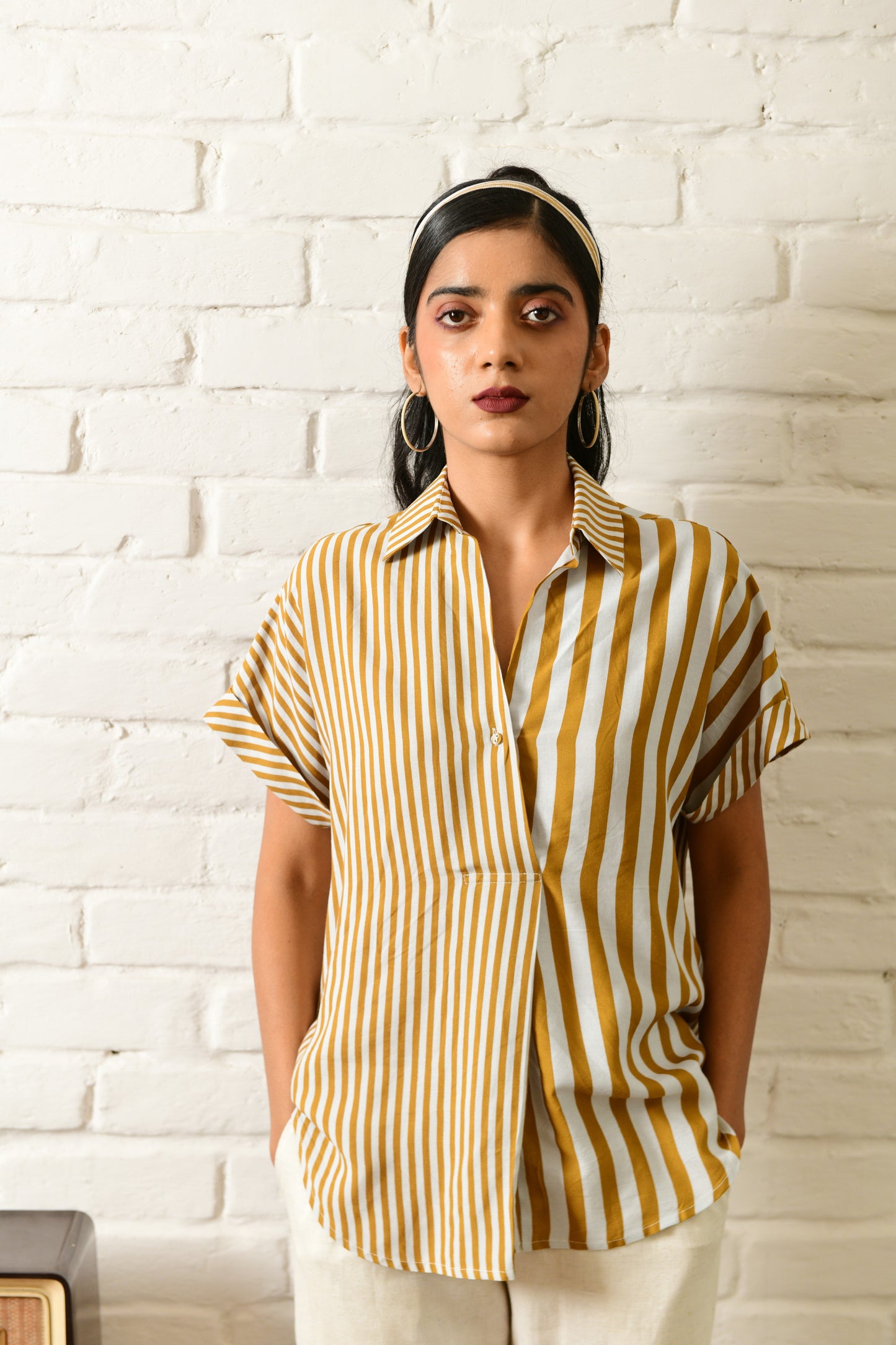 Deco Mustard Stripe Shirt