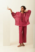 Aurelia Rust Pink Drop Shoulder Top
