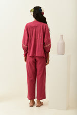 Aurelia Rust Pink Drop Shoulder Top