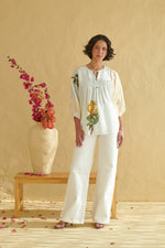 Aurelia Ivory Drop Shoulder Top