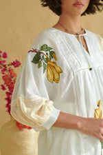Aurelia Ivory Drop Shoulder Top