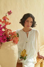 Aurelia Ivory Drop Shoulder Top