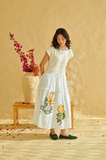 Sia Ivory Smocked Dress