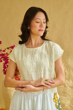 Sia Ivory Smocked Dress