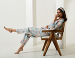 Floral Blue Lounge Co-ord Set