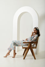 Floral Blue Lounge Co-ord Set