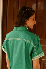 Deco Green Embroidered Shirt