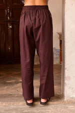 Glide Brown Embroidered Pants