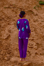 Nysa Purple Tie-Dye Shirt