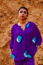 Nysa Purple Tie-Dye Shirt