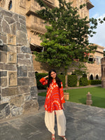Sylvie Orange Bandhej Tunic