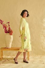 Lumi Yellow Bell Sleeve Dress