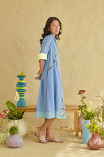Raavi Blue Midi Dress