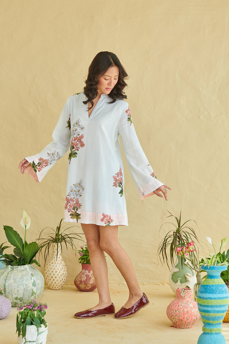 Mist Ivory Short Dress