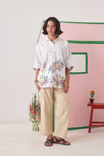 June White Pixel Boxy Shirt