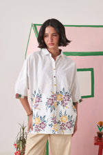 June White Pixel Boxy Shirt