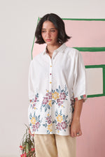 June White Pixel Boxy Shirt