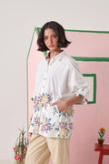 June White Pixel Boxy Shirt